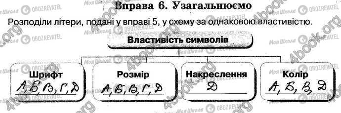 ГДЗ Інформатика 5 клас сторінка Стр.61 Впр.6